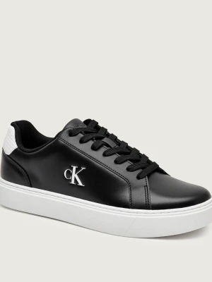 Calvin Klein Skórzane sneakersy czarny