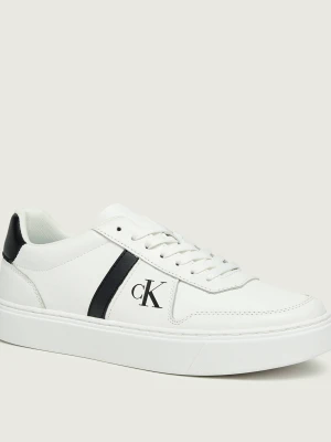 Calvin Klein Skórzane sneakersy biały