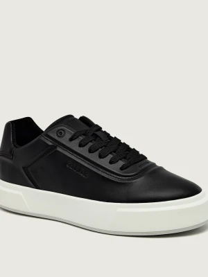 Calvin Klein Skórzane sneakersy czarny