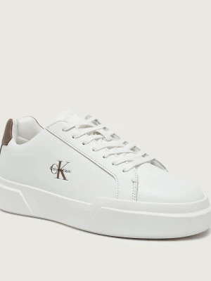 Calvin Klein Skórzane sneakersy biały