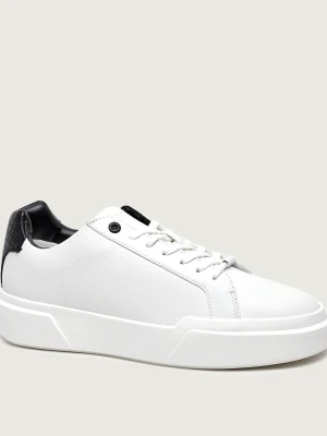 Calvin Klein Skórzane sneakersy biały