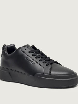 Calvin Klein Skórzane sneakersy czarny