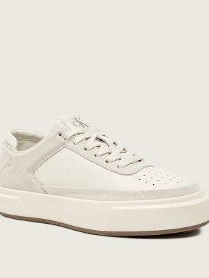 Calvin Klein Skórzane sneakersy biały