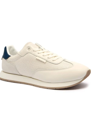 Calvin Klein Skórzane sneakersy kremowy