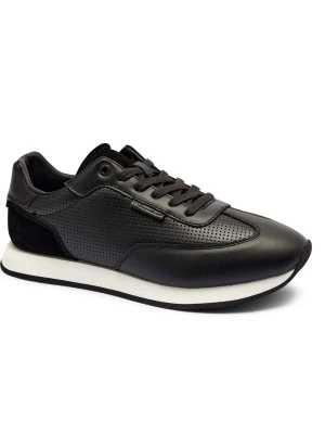 Calvin Klein Skórzane sneakersy czarny