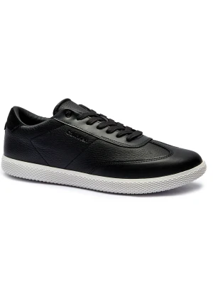 Calvin Klein Skórzane sneakersy czarny