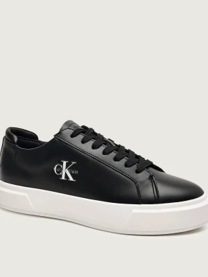 Calvin Klein Skórzane sneakersy Basket czarny