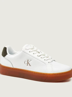 Calvin Klein Skórzane sneakersy CLASSIC biały