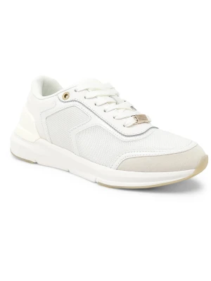 Calvin Klein Skórzane sneakersy FLEXI RUNNER LACE UP biały
