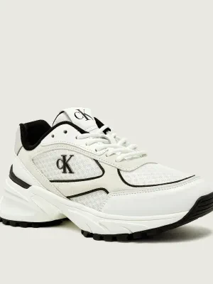 Calvin Klein Skórzane sneakersy HIKE RUNNER MESH MIX MET