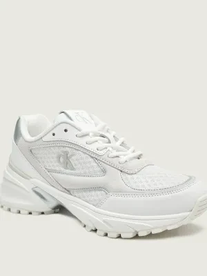 Calvin Klein Skórzane sneakersy HIKE RUNNER MESH MIX MET