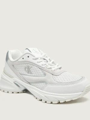 Calvin Klein Skórzane sneakersy HIKE RUNNER MESH MIX MET
