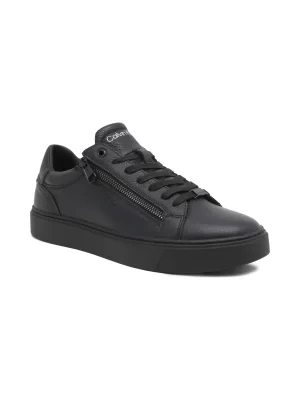 Calvin Klein Skórzane sneakersy Low Top Lace Up W/Zip