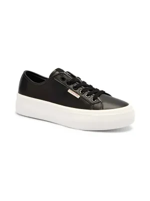 Calvin Klein Skórzane sneakersy VULC FLATFORM LTH