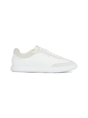 Calvin Klein Skórzane sneakersy | zamsz biały