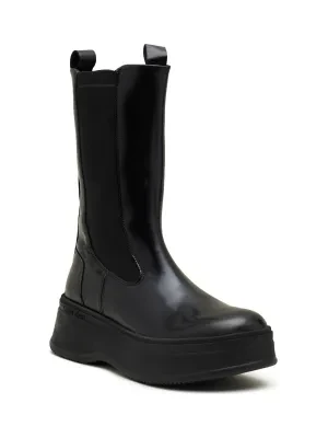 Calvin Klein Skórzane sztyblety