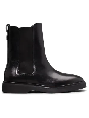 Calvin Klein Skórzane sztyblety CHELSEA