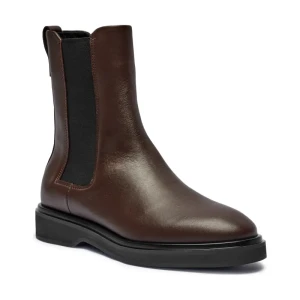 Calvin Klein Skórzane sztyblety CHELSEA