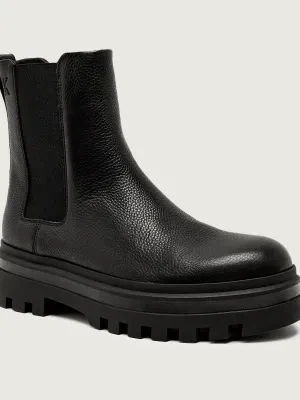 Calvin Klein Skórzane sztyblety LUGGED CHELSEA
