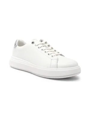 Calvin Klein Skórzane trampki RAISED CUPSOLE LACE UP