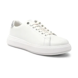 Calvin Klein Skórzane trampki RAISED CUPSOLE LACE UP