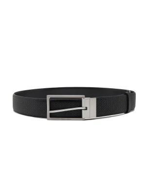 Calvin Klein Skórzany dwustronny pasek ADJ/REV SLIM FRAME MONO 35MM