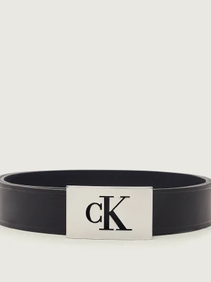 Calvin Klein Skórzany pasek czarny