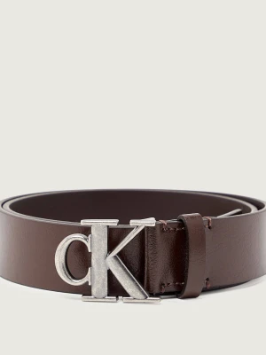 Calvin Klein Skórzany pasek brązowy