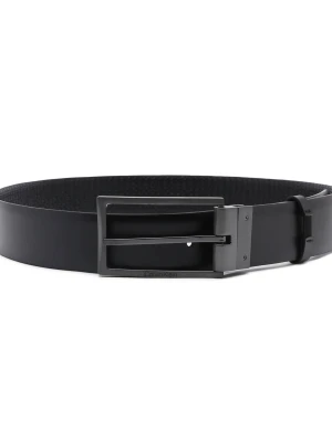 Calvin Klein Skórzany pasek czarny