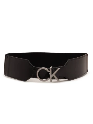 Calvin Klein Skórzany pasek czarny
