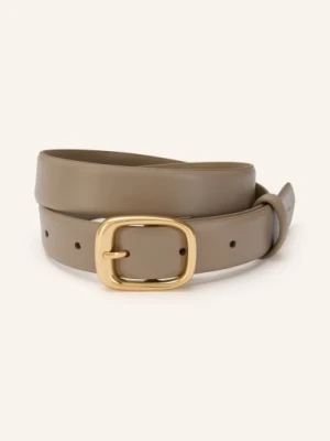 Calvin Klein Skórzany Pasek beige
