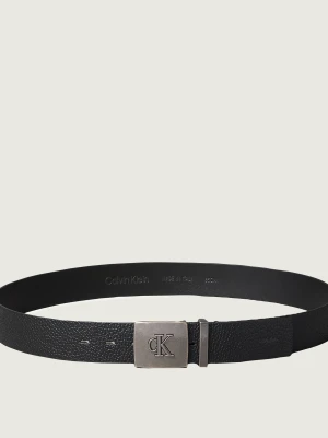 Calvin Klein Skórzany pasek czarny