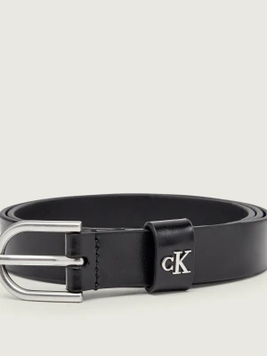 Calvin Klein Skórzany pasek czarny