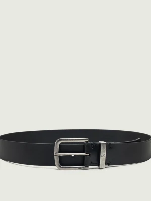 Calvin Klein Skórzany pasek czarny