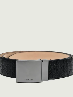 Calvin Klein Skórzany pasek czarny