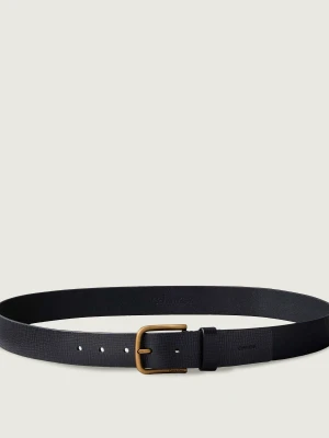 Calvin Klein Skórzany pasek FIXED czarny