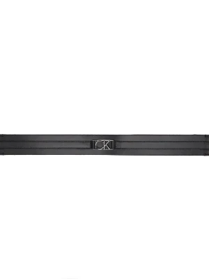 Calvin Klein Skórzany pasek RE-LOCK 4CM czarny