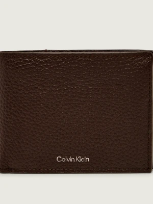 Calvin Klein Skórzany portfel brązowy