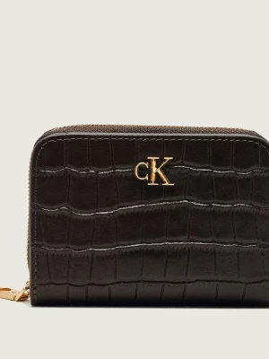 Calvin Klein Skórzany portfel brązowy