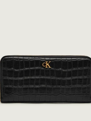 Calvin Klein Skórzany portfel czarny