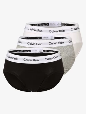 Calvin Klein Slipy pakowane po 3 szt. Mężczyźni Bawełna szary|biały|czarny jednolity,