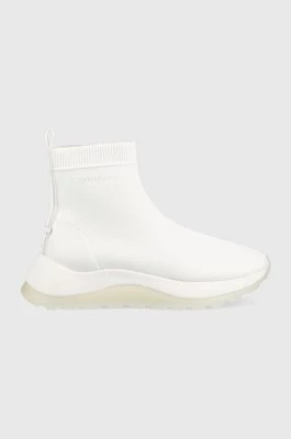 Calvin Klein sneakersy 2 Piece Sole Sock Boot kolor biały
