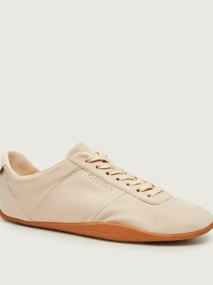 Calvin Klein Sneakersy Ballet | zamsz beżowy
