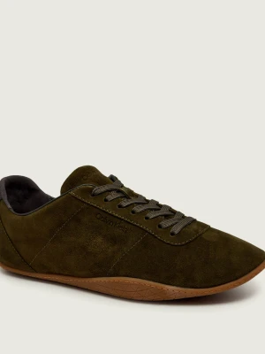 Calvin Klein Sneakersy Ballet | zamsz oliwkowy