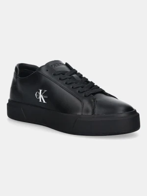 Calvin Klein sneakersy BASKET CUPSOLE LACEUP LTH ML męskie kolor czarny YM0YM01460