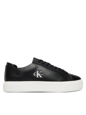 Calvin Klein Sneakersy Basket Cupsole Laceup Lth Ml YM0YM01460 Czarny