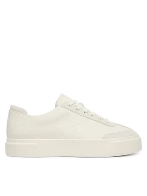 Calvin Klein Sneakersy Basket Cupsole Lup Wt Lth HM0HM02133 Kremowy