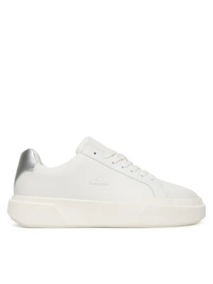 Calvin Klein Sneakersy Chunky Cupsole Lace Up Lth Met YW0YW01948 Biały