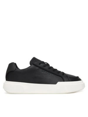 Calvin Klein Sneakersy Chunky Cupsole Lace Up Lth Pinch YM0YM01454 Czarny