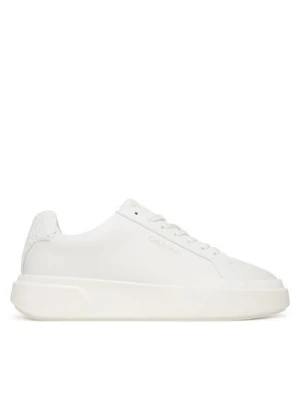 Calvin Klein Sneakersy Chunky Cupsole Laceup Lth Bt Aop YW0YW02036 Biały